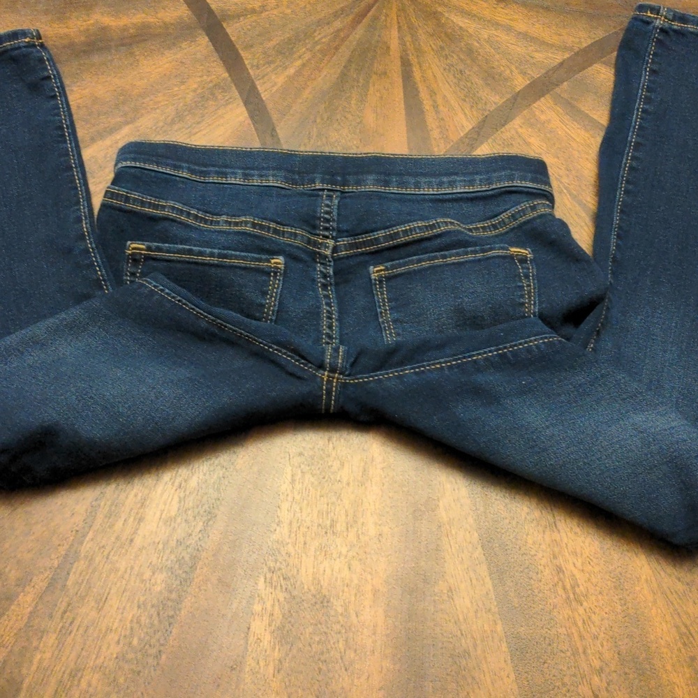 Old Navy Girls Skinny Jeans Size 10-12 Regular Dark Wash Pull-On Jeggings - Picture 11 of 12